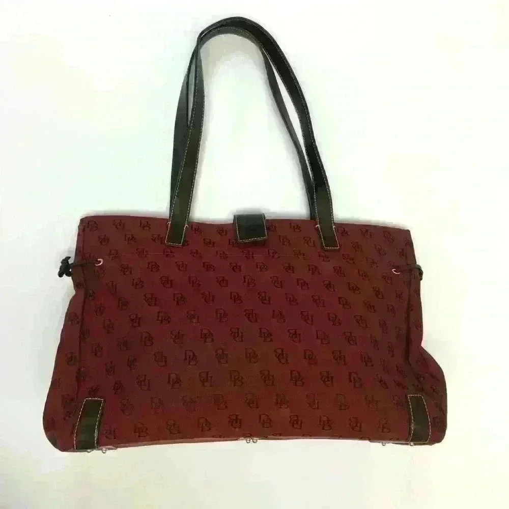 VTG Dooney & Bourke Women's DB Designer Monogram Shoulder Handbag Purse